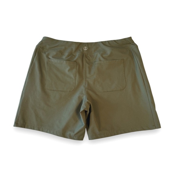 Lands End Olive Green Active Board Shorts Womens 1X - Picture 2 of 5